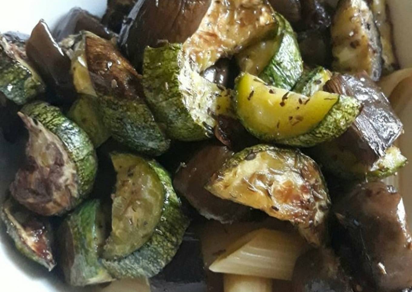 Steps to Make Homemade Sauteed Zucchini and Eggplant