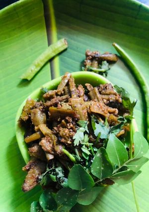 A picture of Masala Cluster beans.