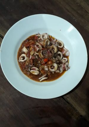 Foto resep Cumi asam manis sederhana