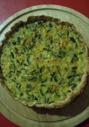Una foto de Quiche de zapallitos sin lácteos!