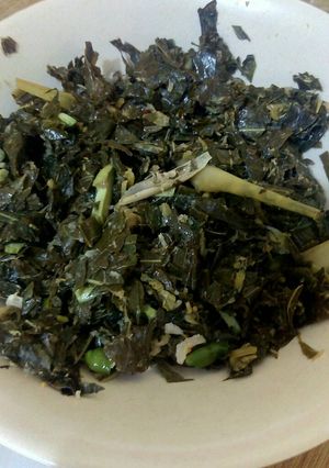 Foto resep Daun singkong ebi