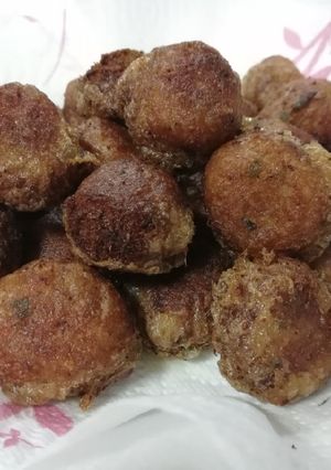 A picture of Cod Fritters or Cod Meatballs.