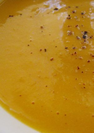 A picture of Simple Creamy Butternut Squash Soup.