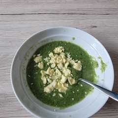 A picture of Broccoli and Lancashire Cheese Soup.