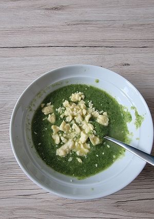 A picture of Broccoli and Lancashire Cheese Soup.