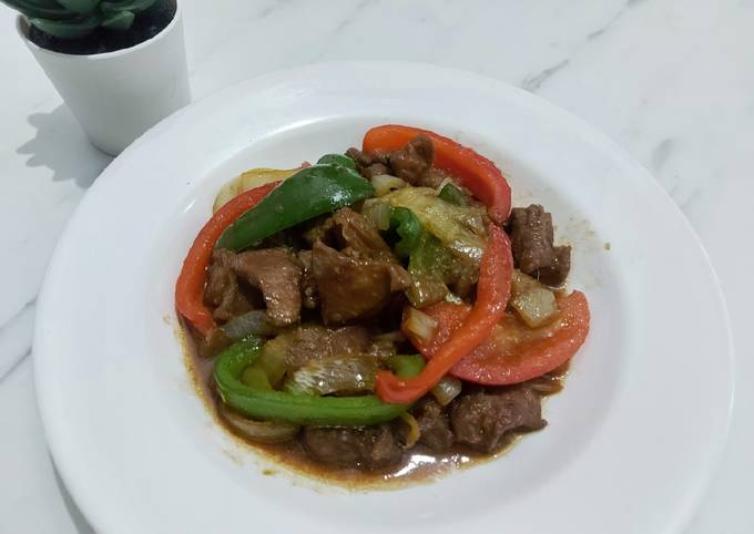 Resep Tumis daging sapi paprika🫑, Bikin Ngiler