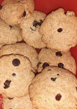 Una foto de Galletitas integrales con chips de chocolate