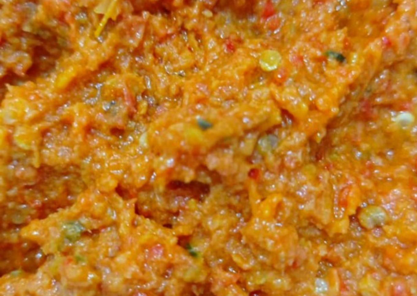 Sambal Pecel Ayam praktis enak😉