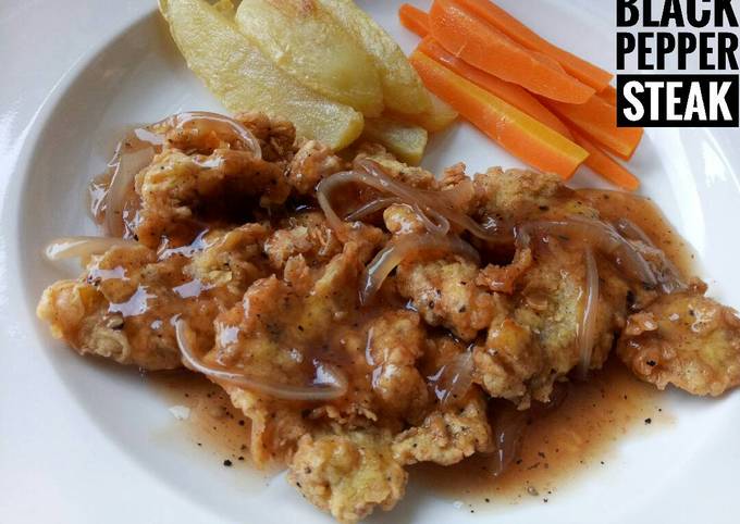 Cara Memasak Black Pepper Steak Crispy Enak
