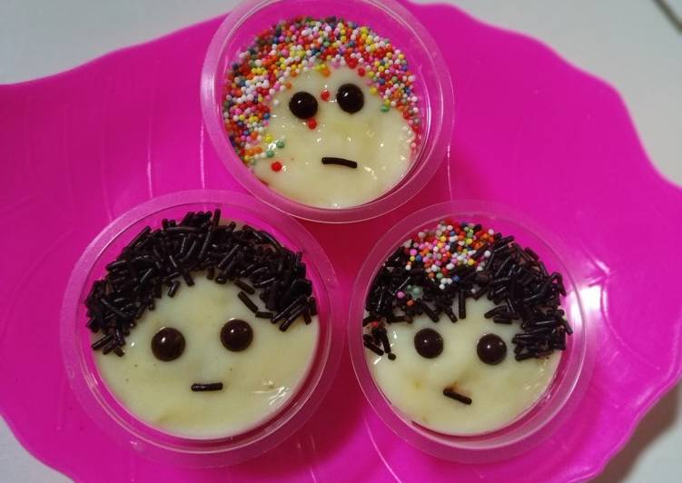 Cara buat Puding Vla Karakter by Dapur eNJi , Sempurna