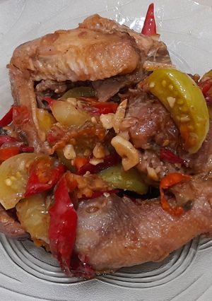 Foto resep Ayam Saus Pedas