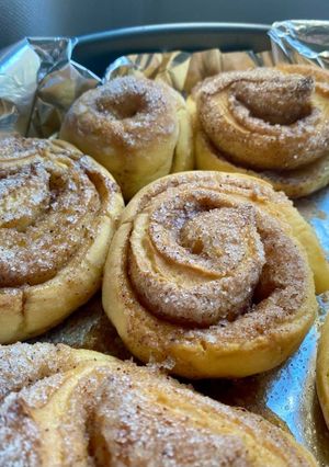 Una foto de Cinnamons rolls