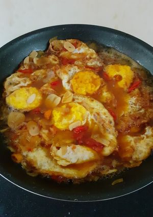 Foto resep Oseng Telor Mata Sapi