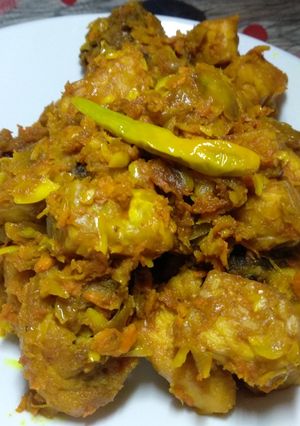 Foto resep Ayam + Tempe Bumbu Tumis Kuning
