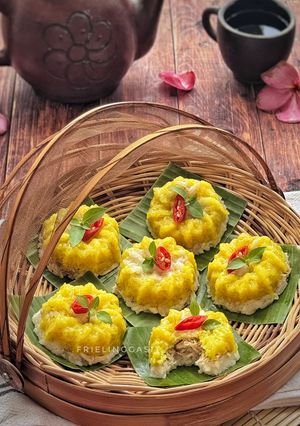 Foto resep Lemper Bunga Dua Warna
