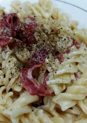 Foto resep Fusilli Carbonara