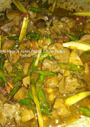 Foto resep Hati Ampela Ayam Masak Kecap Pedas #BantuMantenBaru