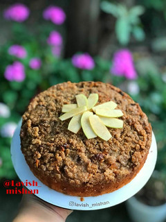 عکسی از دستور کیک سیب آلمانی