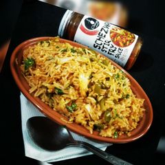 A picture of Schezwan Rice.