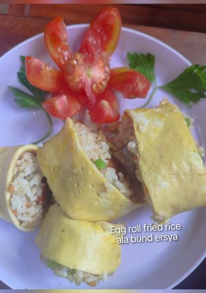 Foto resep Egg roll fried rice ala bunda Ersya