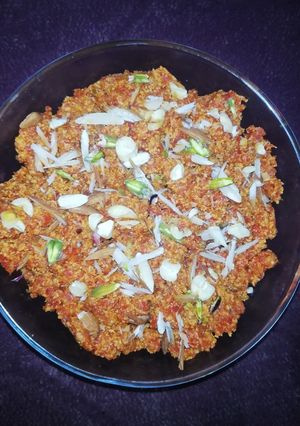 A picture of Gajar ka halwa.