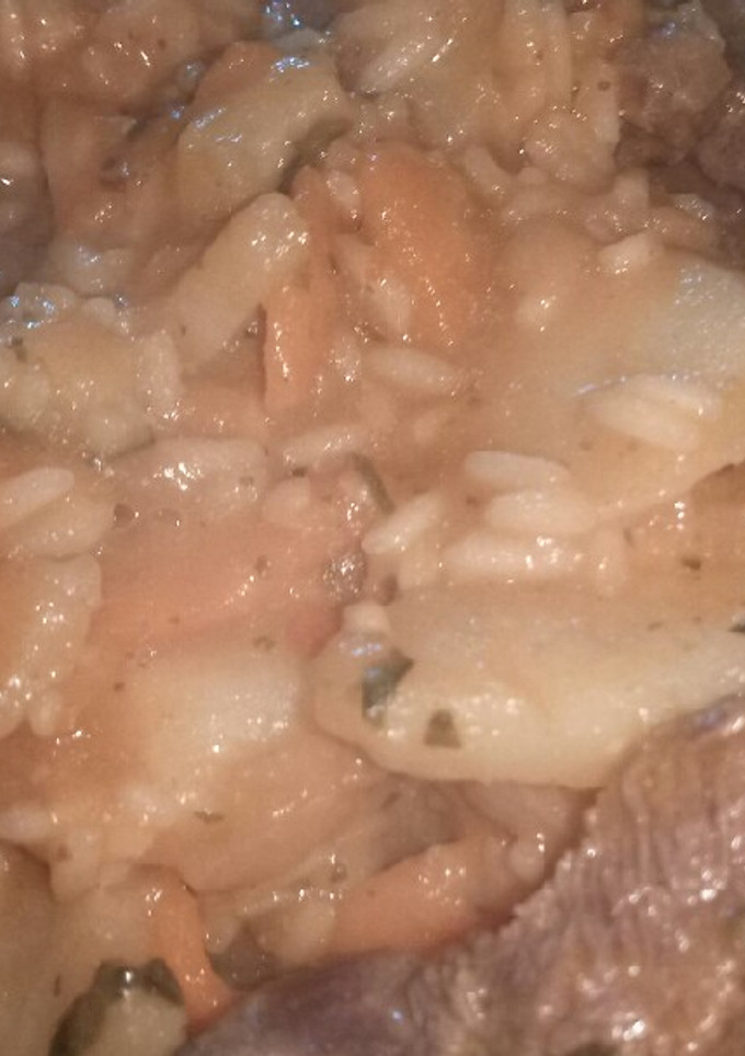 Una foto de Revuelto con arroz