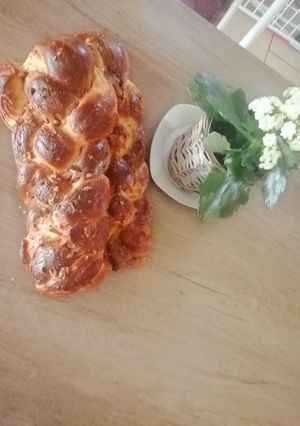 Húsvéti fonott kalács recept fotója