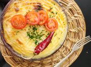 Una foto de pastel de papa sin carne