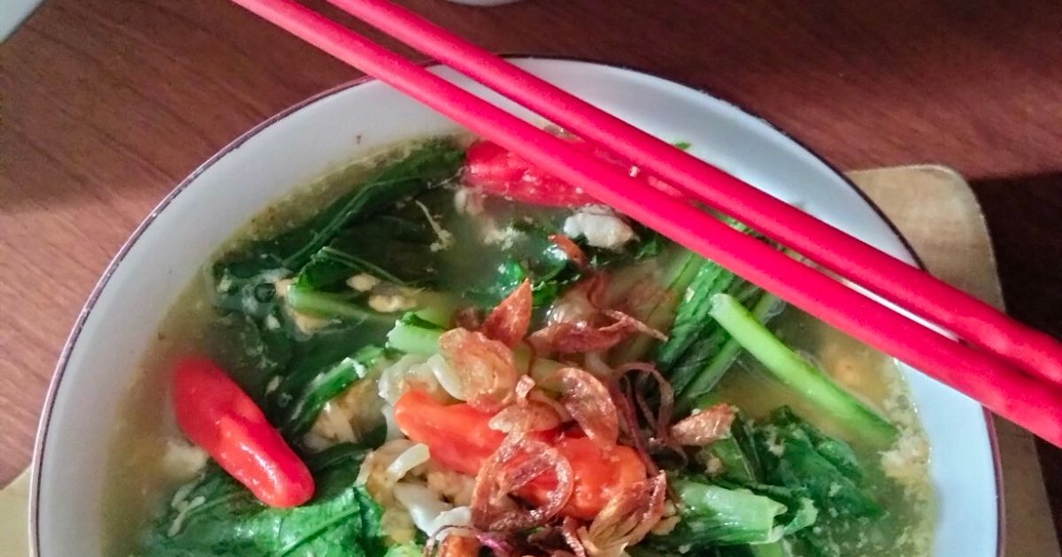 Mie rebus telur+sayur