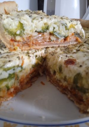 Una foto de Tarta casera de verduras 😋