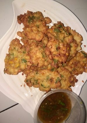 Foto resep Bakwan jagung sambel rawit