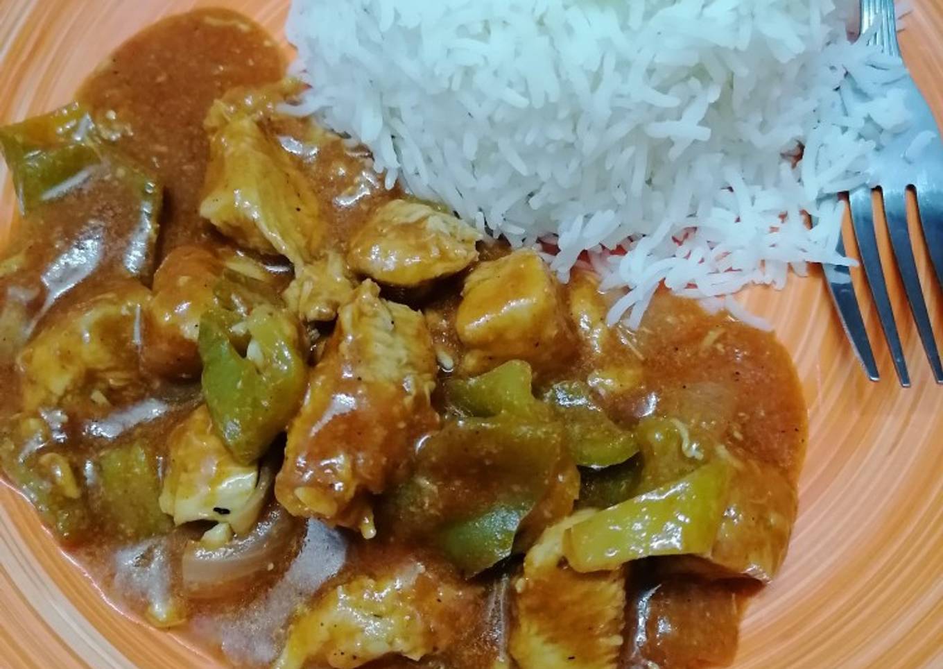 Shashlik gravy with Rice