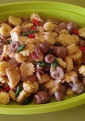 Foto resep 41. Tumis Putren Jantung Ayam