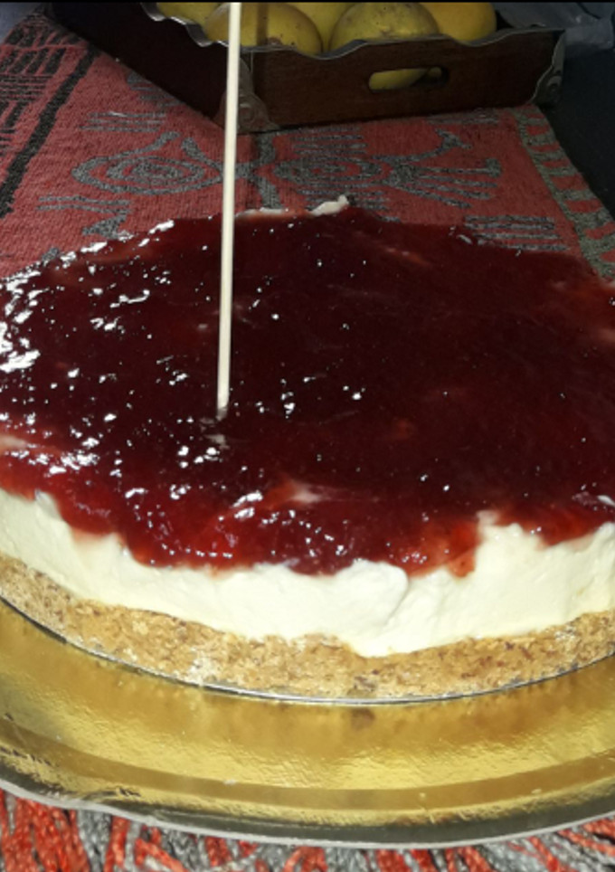 Una foto de Chessecake súper fácil sin horno🍰