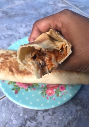 Foto resep Kebab ayam KFC home made panggang di teflon 😘😊#aman untuk anak