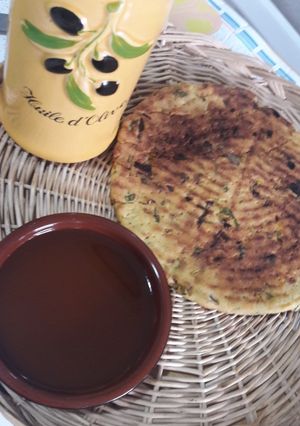 Une photo de Galette kabyle aux herbes