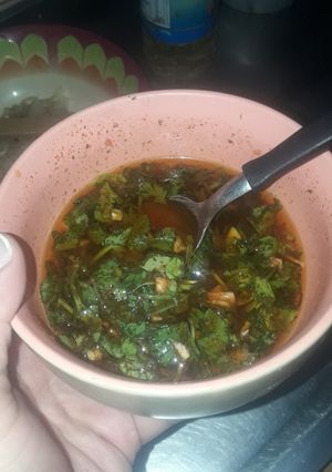 Una foto de Chimichurri casero para pizza, asado, solomillo de cerdo, ETC