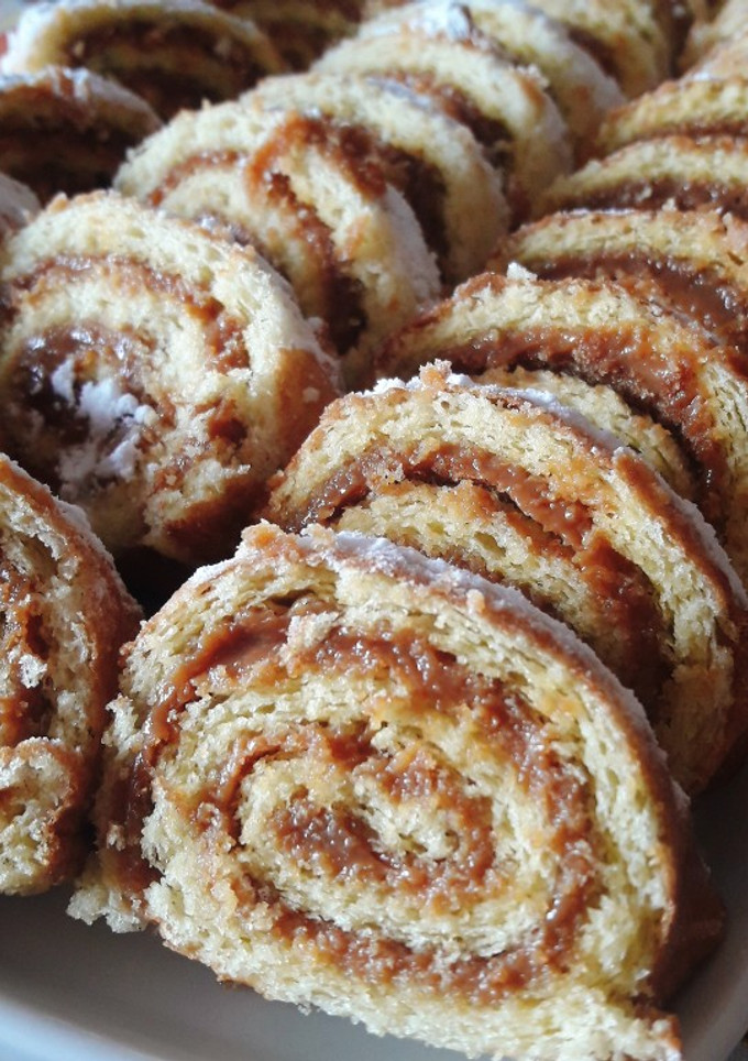 Una foto de Arrolladitos de dulce de leche