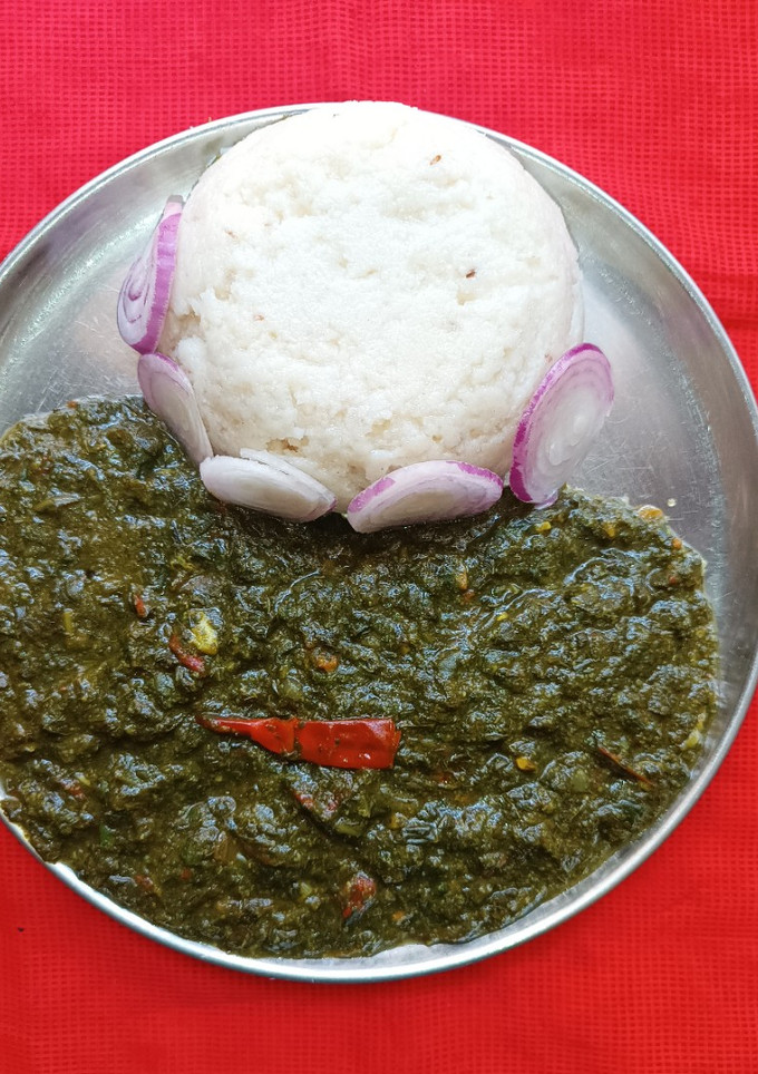A picture of Methi Palak And Amaranth Saag.