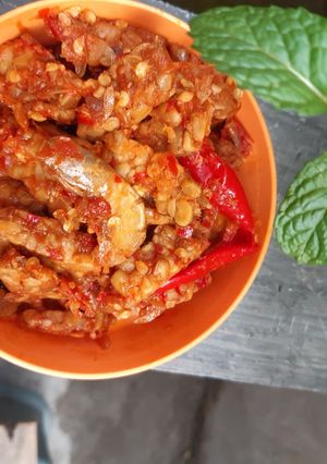 Foto resep Orek tempe udang kering pedas endulia