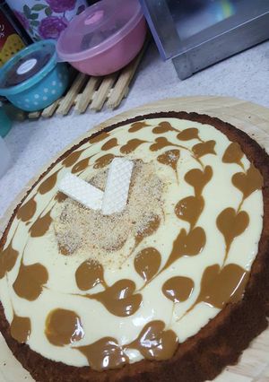 صورة لوصفة تارت البسكويت بالصوص الأبيض وكريمة اللوتس 🎂