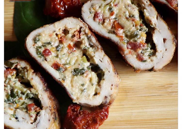 Steps to Prepare Perfect Stuffed Chicken Breasts