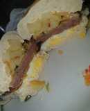 Sándwich de milanesas.🥪🍟🍳🥗🍞