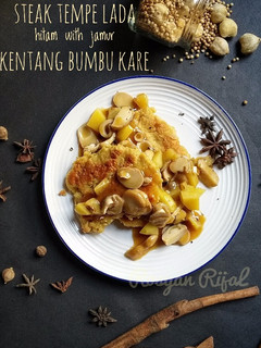 Foto resep Steak Kuah kari lada hitam (kentang _ jamur)