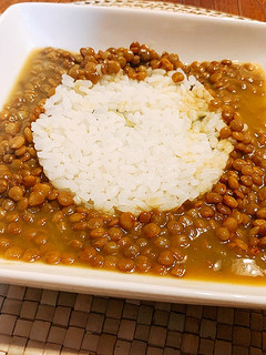 Una foto de Lentejas con arroz
