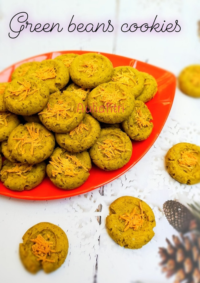 Foto resep Kue kering kacang hijau/kacang hijau cookies/green beans cookies