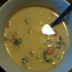 A picture of Broccoli Cheddar Soup.