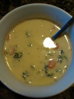 A picture of Broccoli Cheddar Soup.
