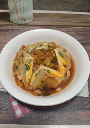 Foto resep Telur Kukus Kuah Kecap