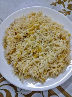 صورة لوصفة رز معدسه (العدس الاصفر)